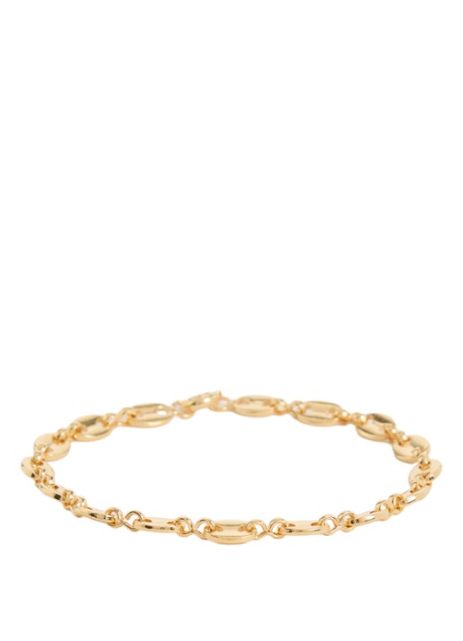 Anna + Nina Fine Coffee Bean armband verguld