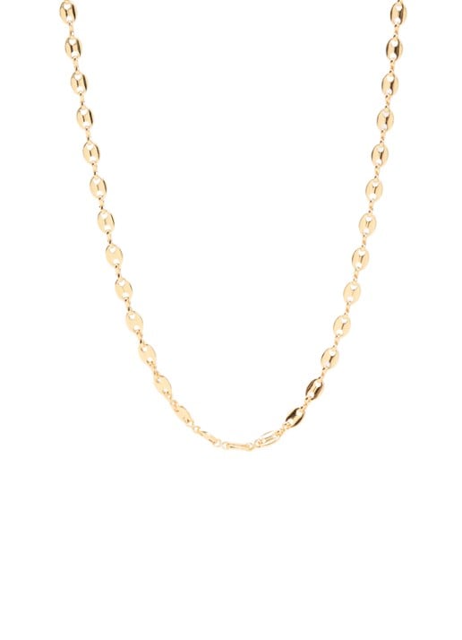 Anna + Nina Fine Coffee Bean ketting - voorkant 3 goud