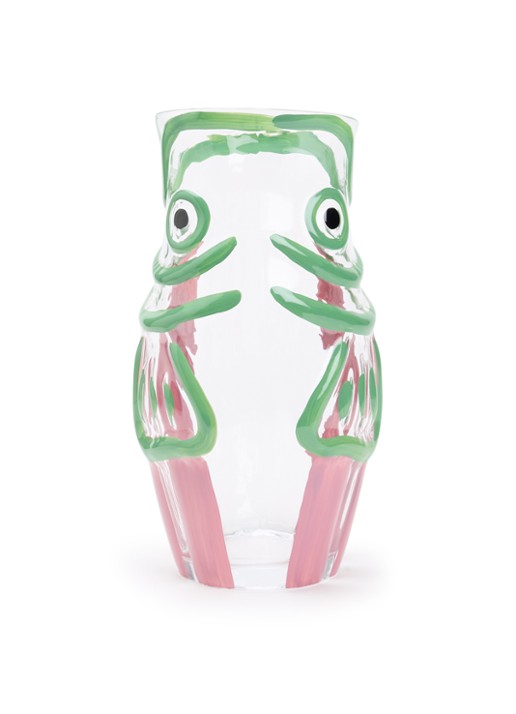 Anna + Nina Fish & Sip waterkaraf 1,5 liter - voorkant groen