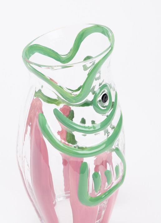 Anna + Nina Fish & Sip waterkaraf 1,5 liter - voorkant 2 groen