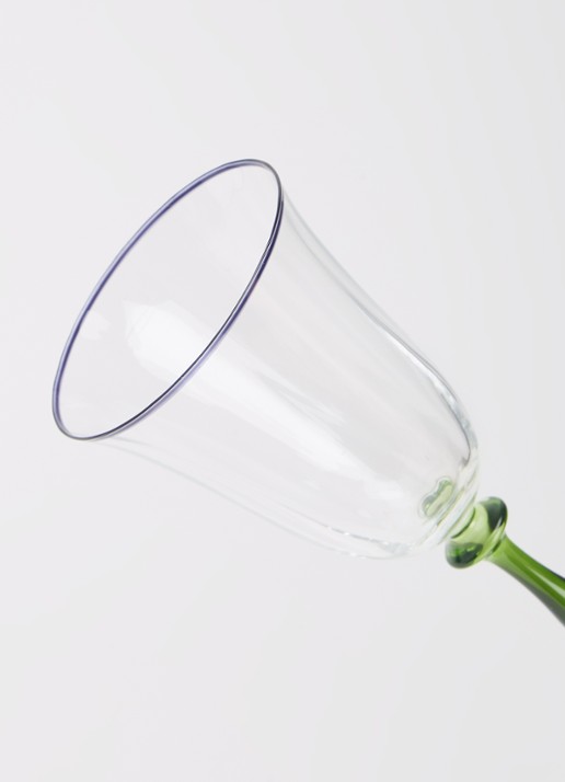Anna + Nina Freya Optic wijnglas 25 cl set van 2 - detail 3 groen
