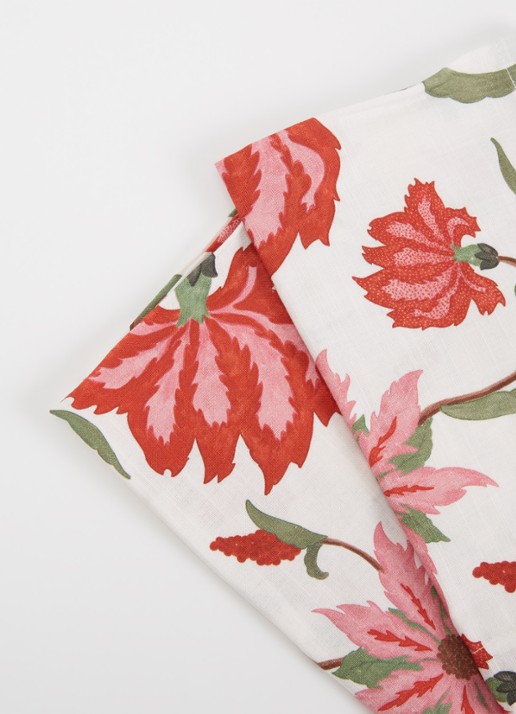 Anna + Nina Garden Reverie servetten 45 x 45 cm - detail 2 creme