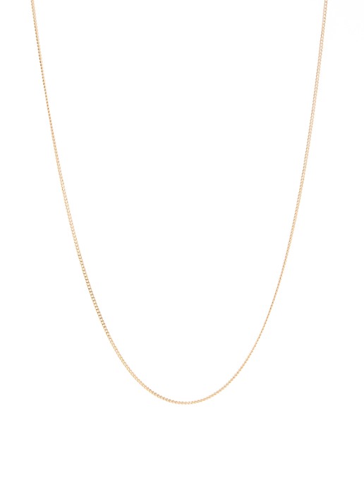Anna + Nina Gourmet ketting verguld - voorkant 2 goud