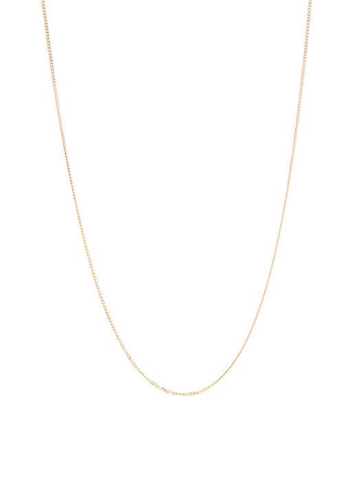 Anna + Nina Gourmet ketting verguld - voorkant 3 goud