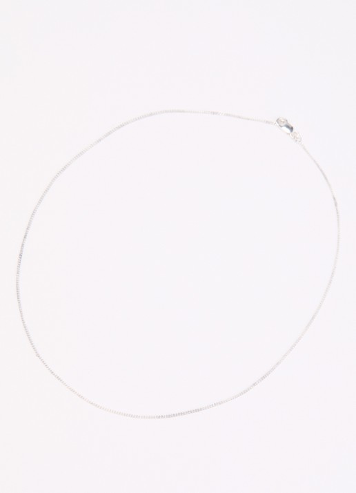 Anna + Nina Gourmet ketting verguld - detail zilver