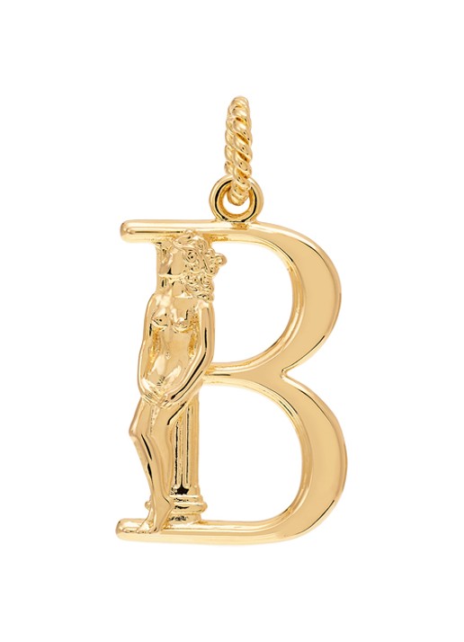 Anna + Nina Initial muse hanger B verguld