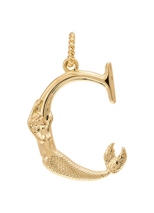 Anna + Nina Initial muse hanger C verguld