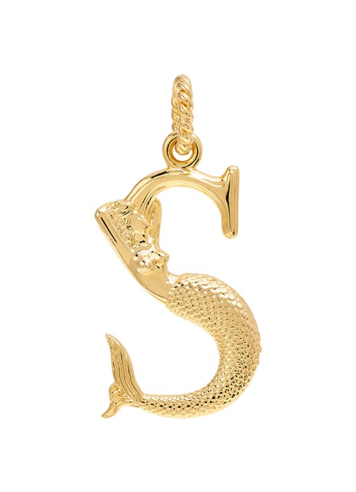 Anna + Nina Initial muse hanger S verguld