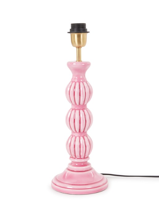 Anna + Nina Lennon lampvoet 43 x 15 cm - voorkant roze