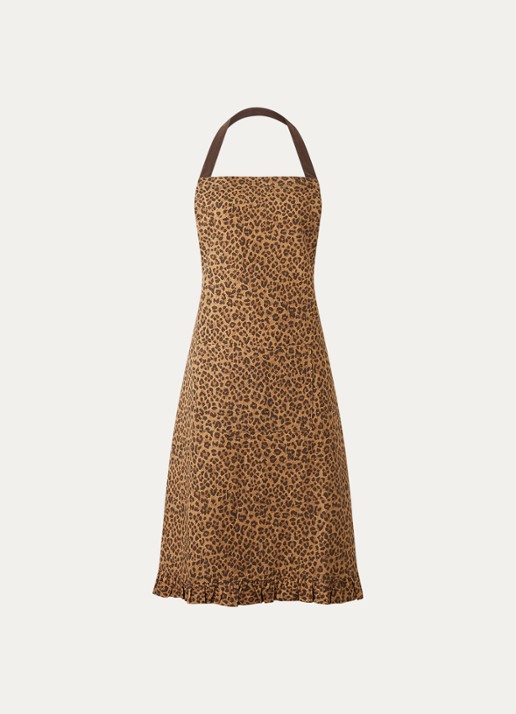 Anna + Nina Leopard keukenschort - voorkant 3 multicolor