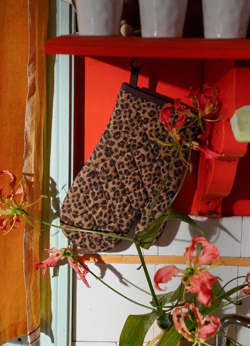 Anna + Nina Leopard ovenwant - voorkant 2 multicolor