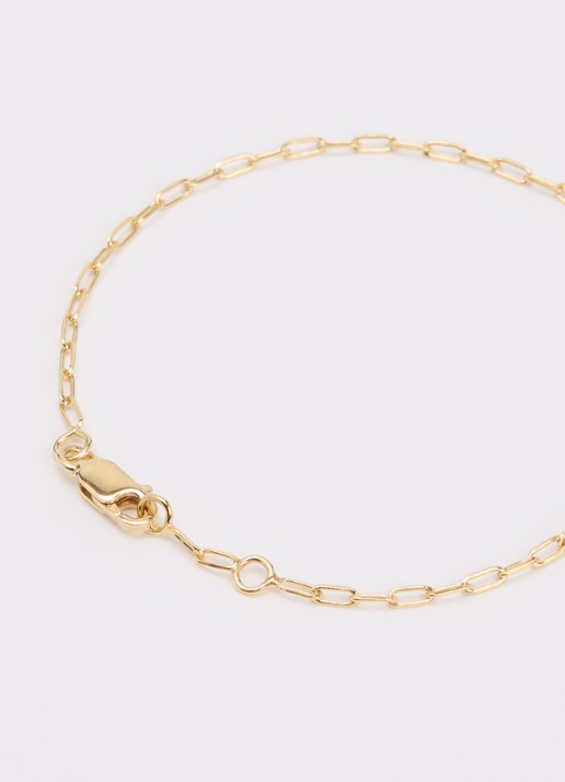 Anna + Nina Link armband verguld - detail 2 goud