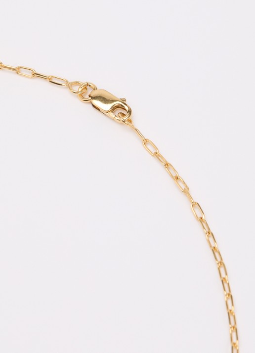 Anna + Nina Link ketting verguld - detail 2 goud