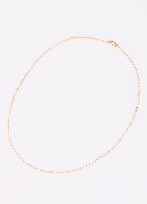Anna + Nina Link ketting verguld - detail 3 goud