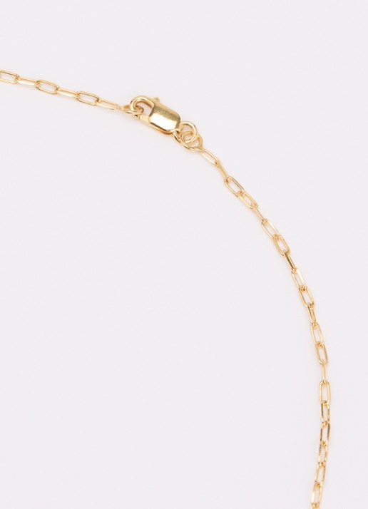 Anna + Nina Link ketting verguld - detail 4 goud