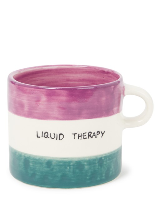 Anna + Nina Liquid Therapy mok 40 cl - voorkant wit