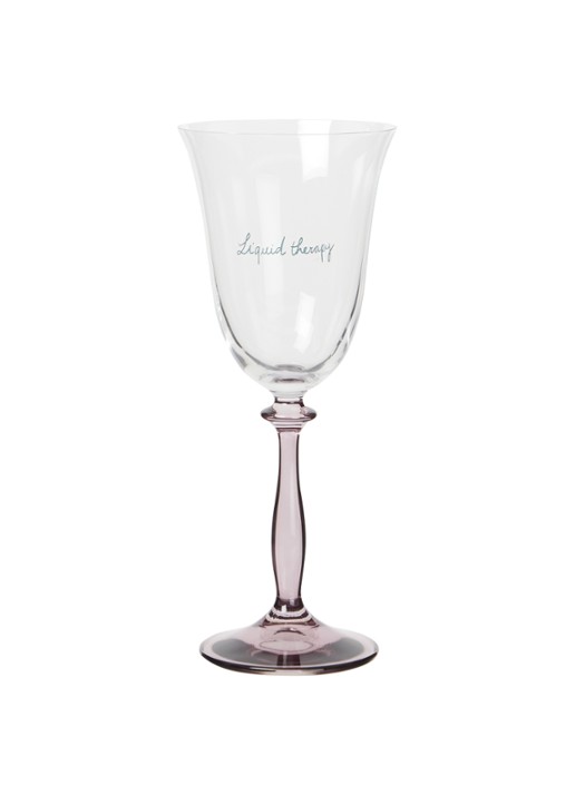 Anna + Nina Liquid Therapy wijnglas 20 cl  - voorkant 2 taupe