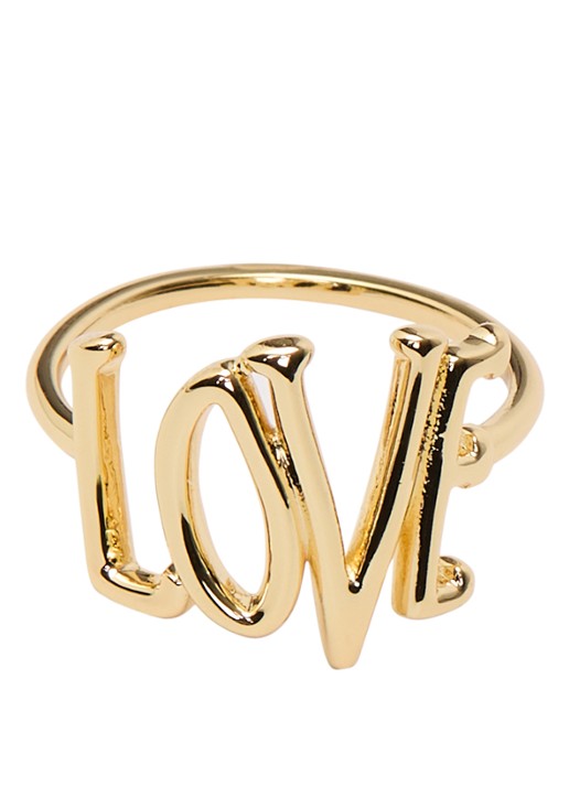 Anna + Nina Love Rules ring verguld