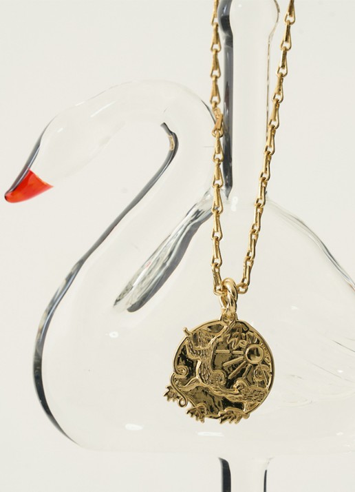 Anna + Nina Memorable friendship hanger verguld  - detail 3 goud