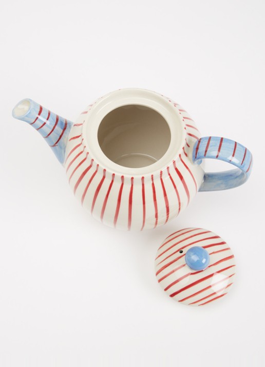 Anna + Nina Percy theepot 0,5 liter - voorkant 2 gebroken wit