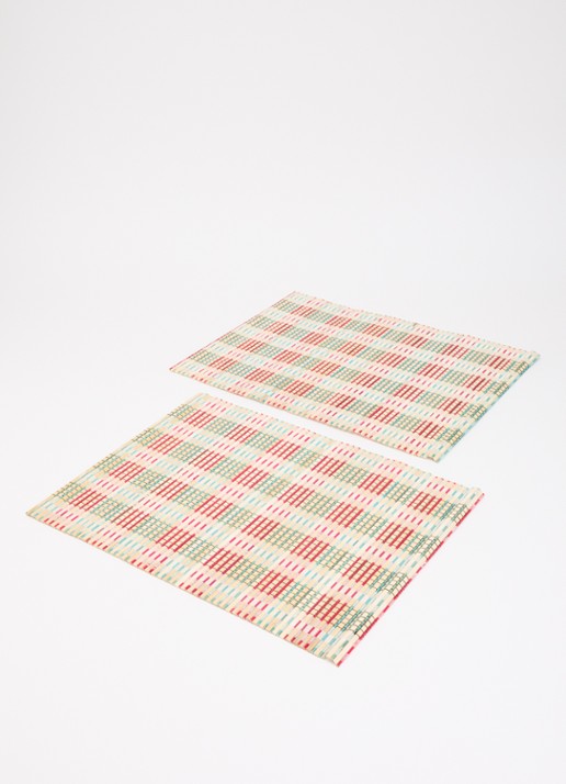 Anna + Nina Picnic placemat set van 2 - voorkant 2 multicolor