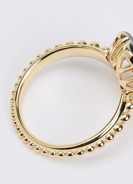 Anna + Nina Pixie Garden ring verguld - detail 2 goud