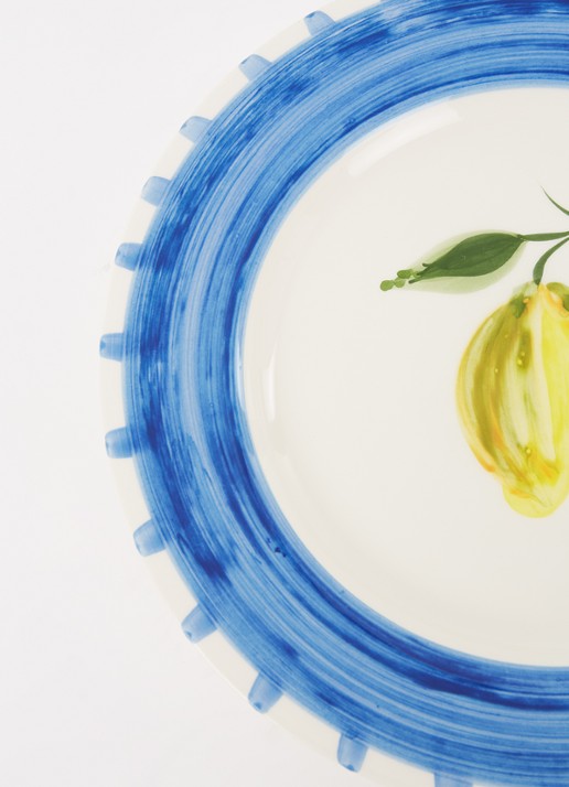 Anna + Nina Sicilian Lemon gebaksbordje 15 cm - detail 3 geel