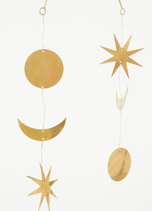 Anna + Nina Silent Night mobiel 35 cm - detail goud