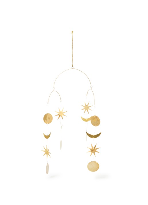 Anna + Nina Silent Night mobiel 35 cm - voorkant 2 goud