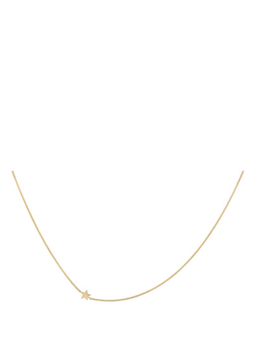 Anna + Nina Stellar Short ketting verguld - voorkant 2 goud