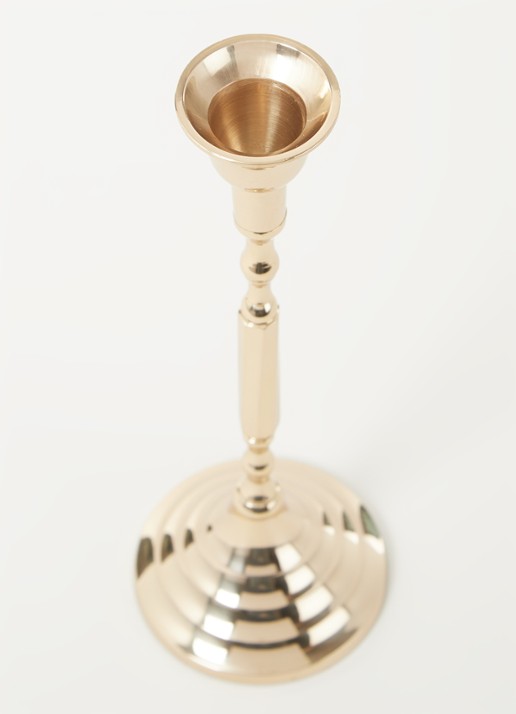Anna + Nina Tall kandelaar 23 cm - detail goud