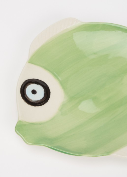 Anna + Nina Tidal Fish serveerschaal 17 cm - detail 3 groen