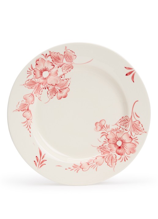Anna + Nina Whimsical dinerbord 26 cm - voorkant 4 roze