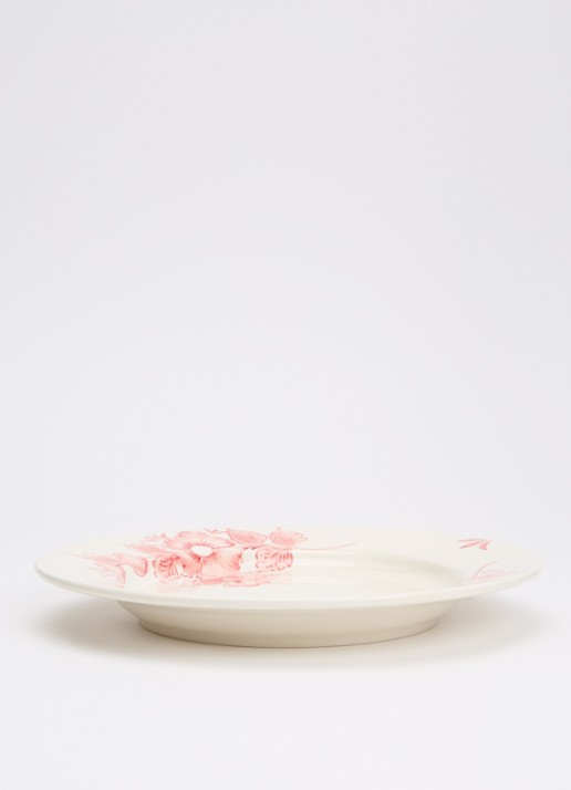Anna + Nina Whimsical dinerbord 26 cm - voorkant 5 roze