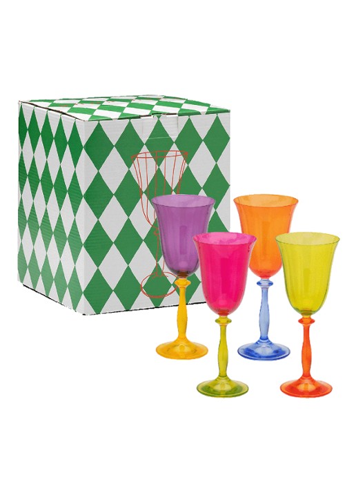 Anna + Nina Witte wijnglas 20 cl set van 4