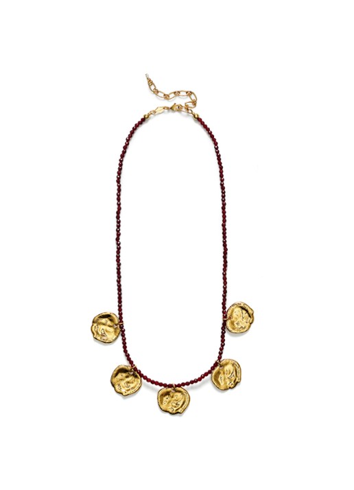 ANNI LU Dream catcher kralenketting verguld