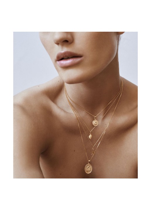 ANNI LU Forget Me Not hanger verguld - detail goud