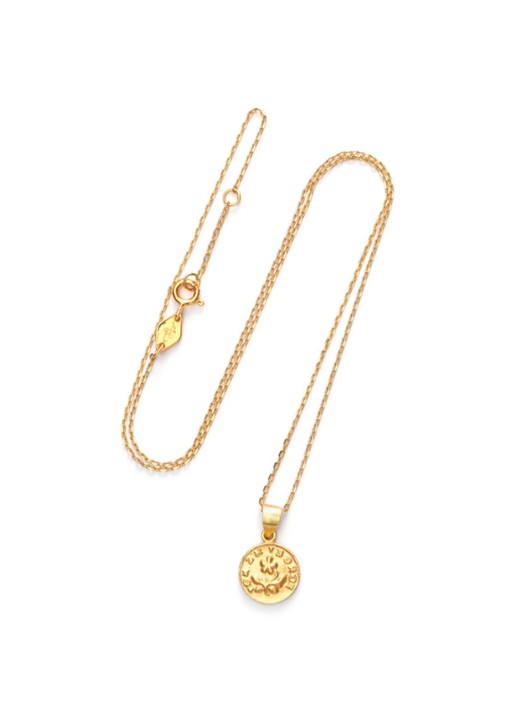 ANNI LU Forget Me Not hanger verguld - voorkant 2 goud