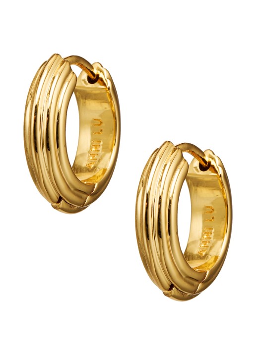 ANNI LU Golden Deco oorringen verguld