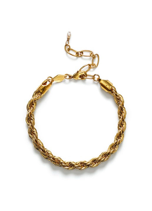 ANNI LU Golden Rope armband verguld