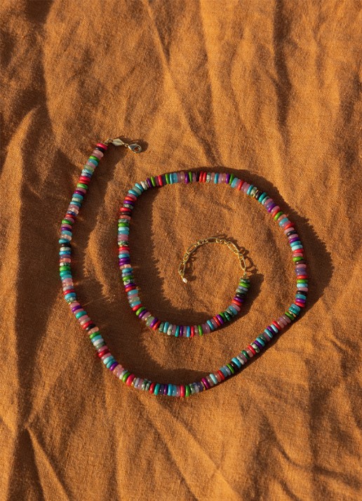 ANNI LU Happy Journey ketting - detail rood