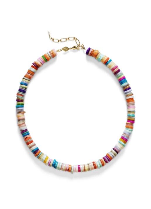 ANNI LU Holiday ketting verguld - voorkant multicolor
