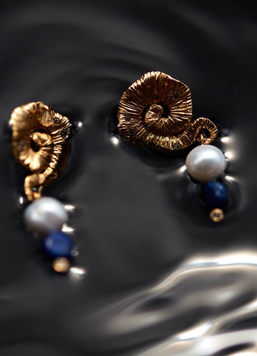 ANNI LU Jetset Gems oorstekers verguld - detail 3 goud