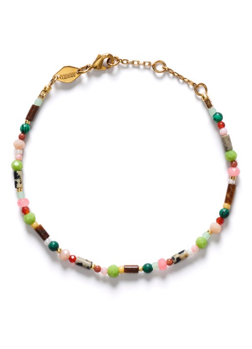 ANNI LU Little Treasure armband verguld - voorkant 2 multicolor