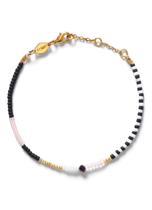 ANNI LU Mess kralenarmband verguld