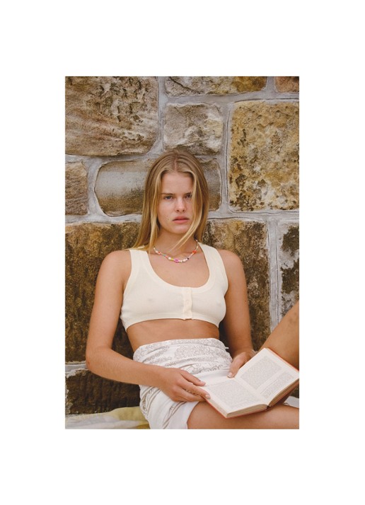 ANNI LU Mexi Flower ketting verguld - detail 3 goud