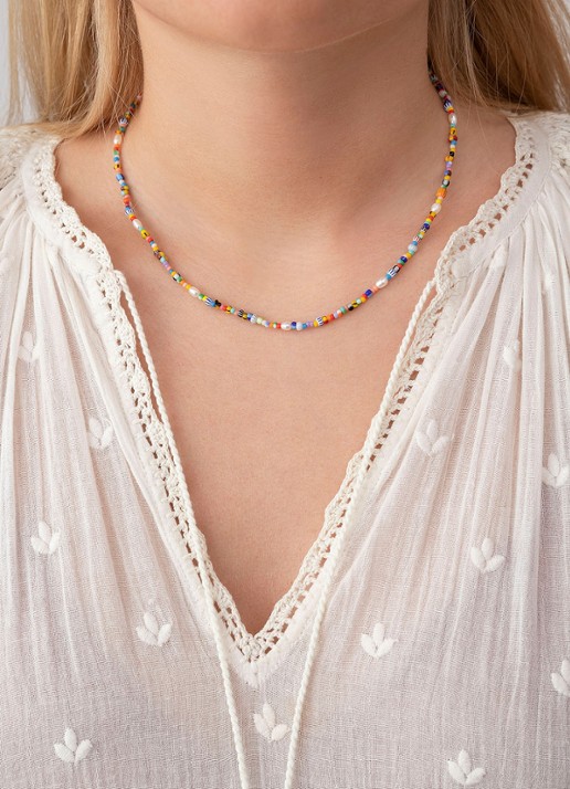 ANNI LU Petit Alaia ketting verguld - voorkant 2 multicolor