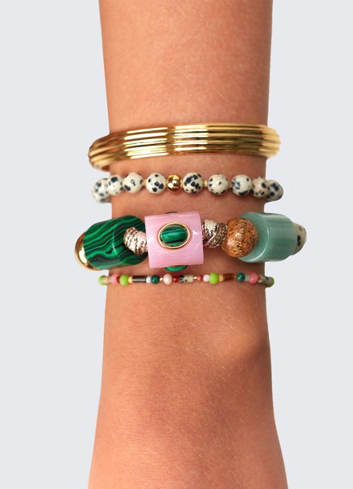 ANNI LU Pops armband verguld  - detail 3 gebroken wit