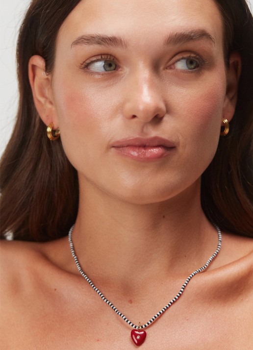 ANNI LU Pure Heart ketting - voorkant 3 ivoor