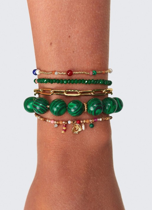 ANNI LU Sandy Harmony armband verguld - detail 2 goud